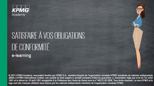 E-learning Obligations de conformité Formation contrôle interne