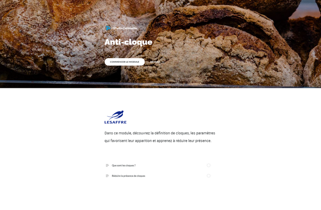 Mobile learning LESAFFRE Mobile learning
